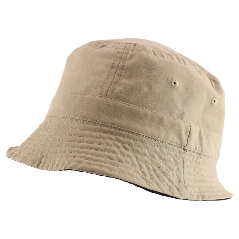 Armycrew Big Size Oversized Microfiber Reversible Bucket Hat - Black Khaki - 2XL-3XL - Image 4